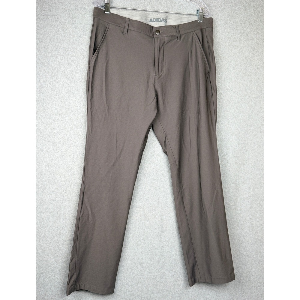 Adidas Golf Pants Mens 34x30 Gray Ultimate365 Performance Stretch Trousers